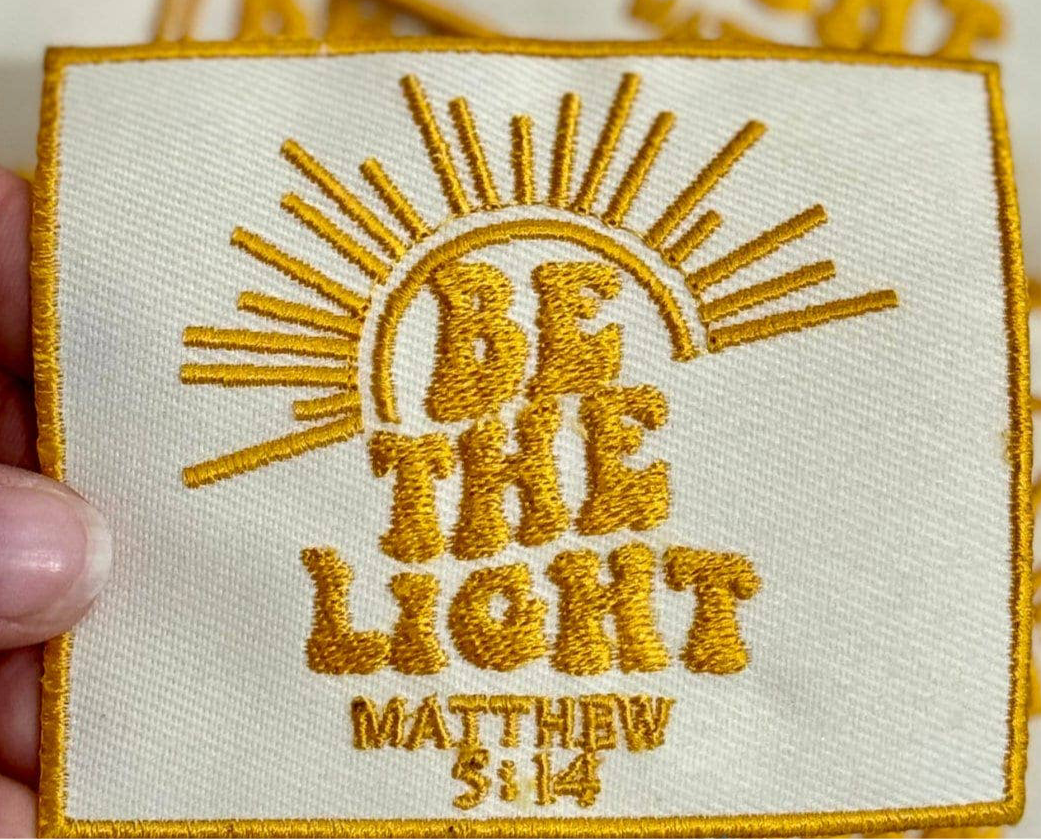 Be The Light Embrodiered Patch