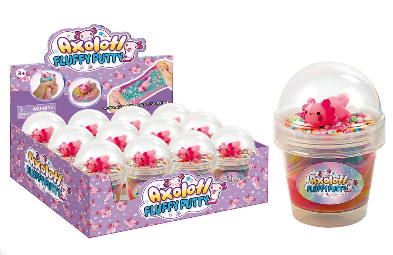 Axolotl Fluffy Putty