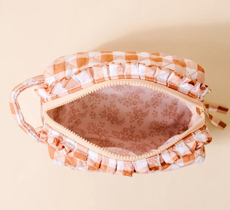 Essentials Quilted Cosmetic Pouch