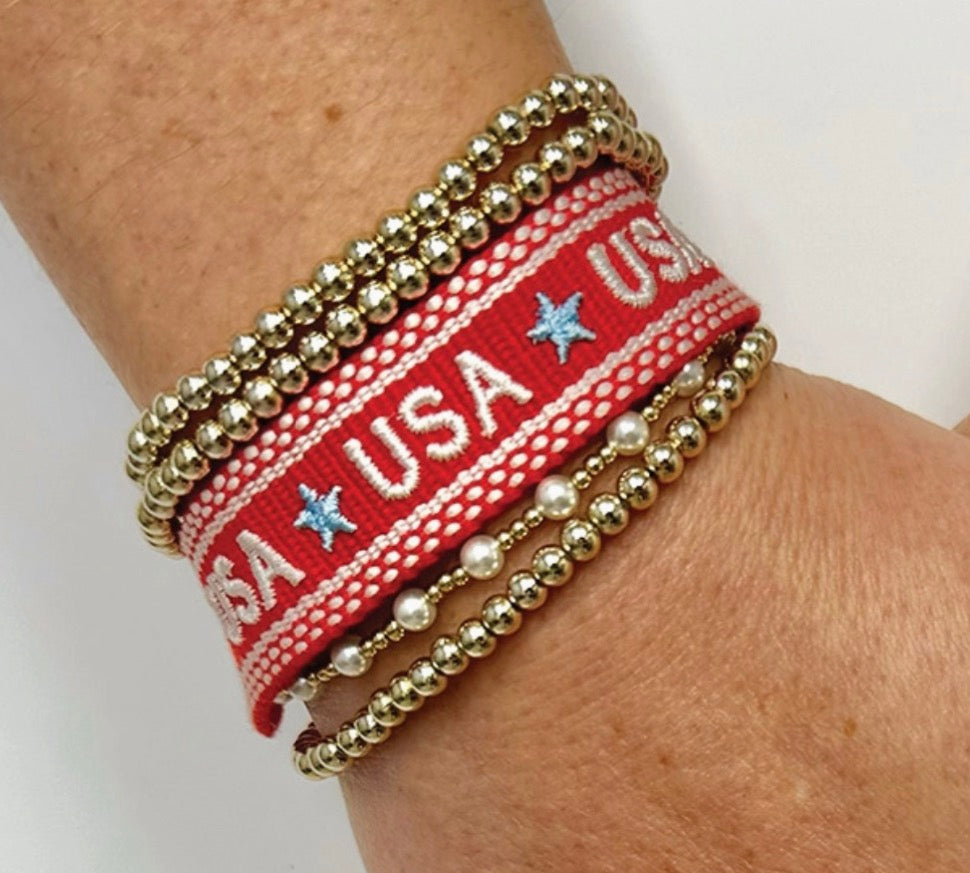 USA Woven Bracelet