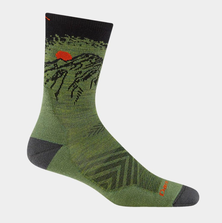 Vert Micro Crew Lichen Running Socks