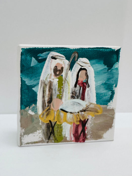 Minimalist Nativity Mini Painting