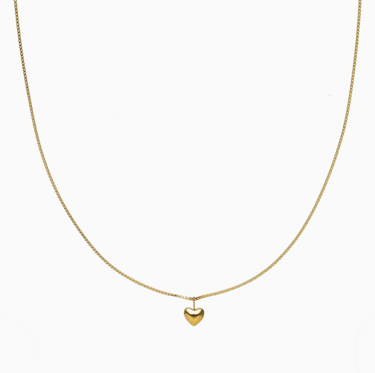 Dainty Puffy Heart Necklace