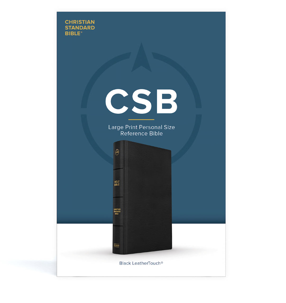 CSB Large Print Black LeatherTouch Bible