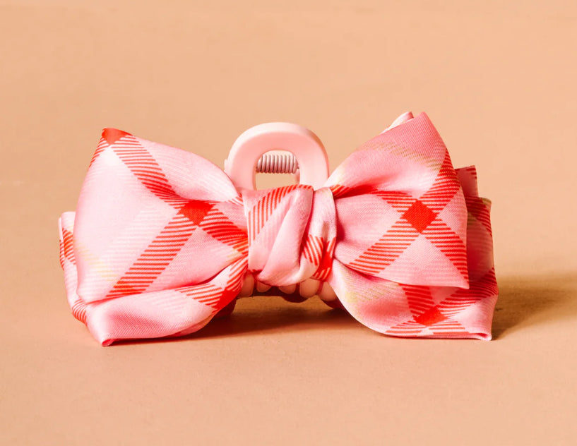 Mini Satin Bow Claw Clip