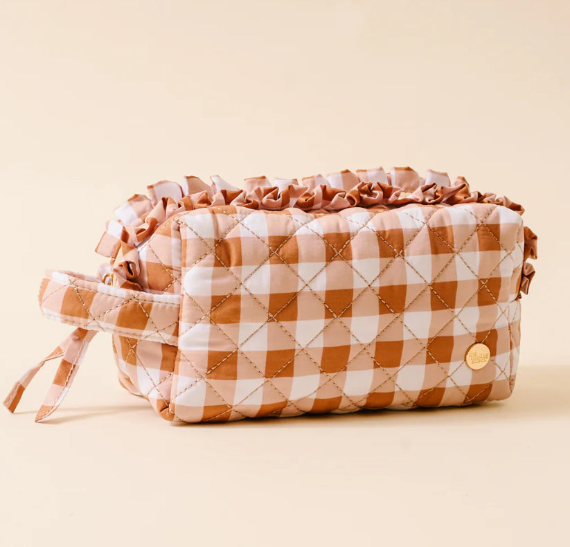 Essentials Quilted Cosmetic Pouch