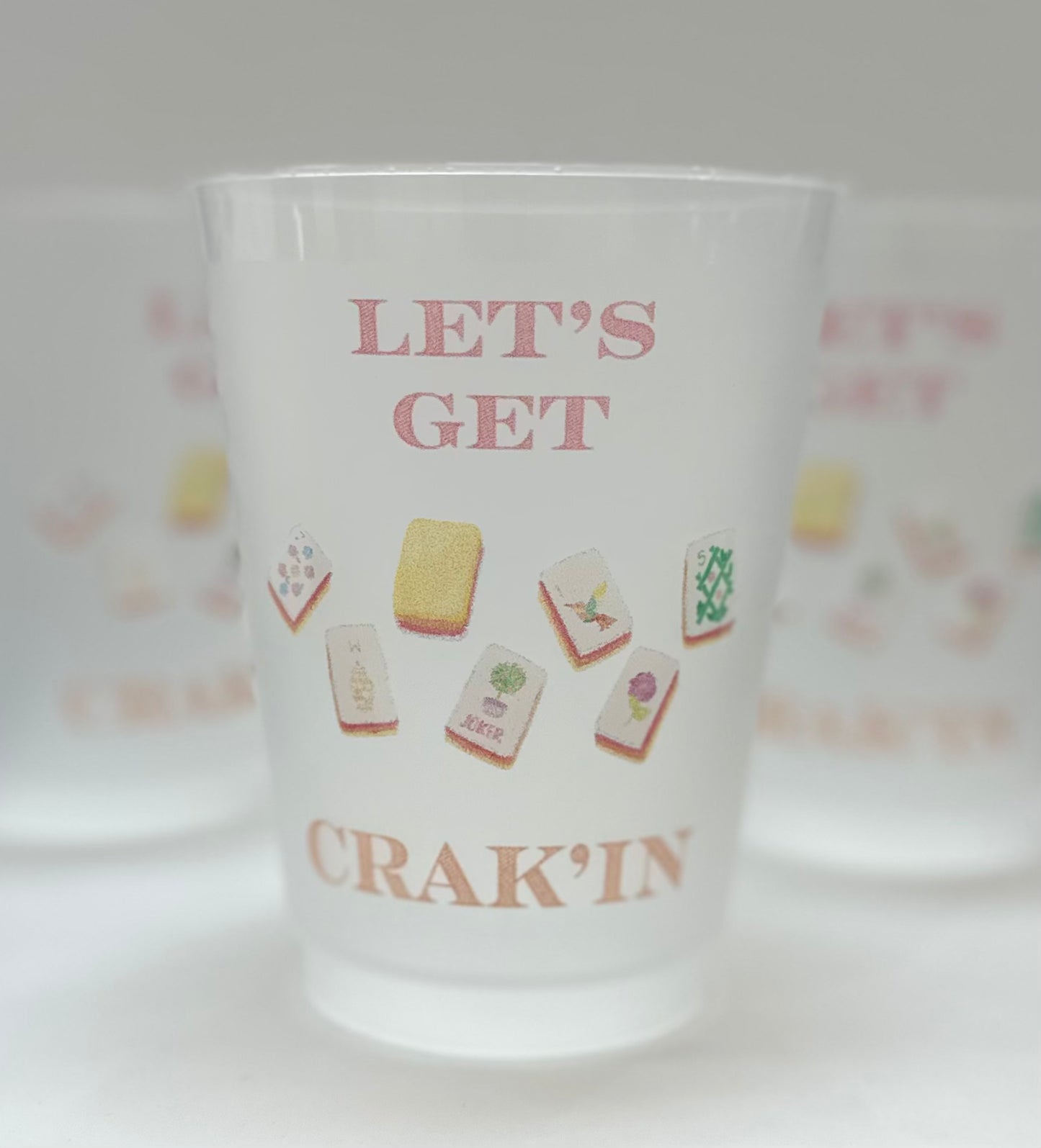 "Let's Play Mahjong" Party Cups