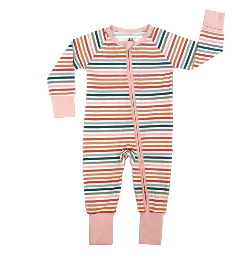 Sunset Stripes Footie