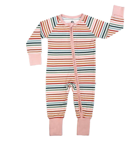 Sunset Stripes Footie