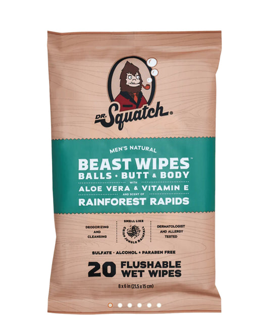 Dr. Squatch Rainforest Rapids Wipes