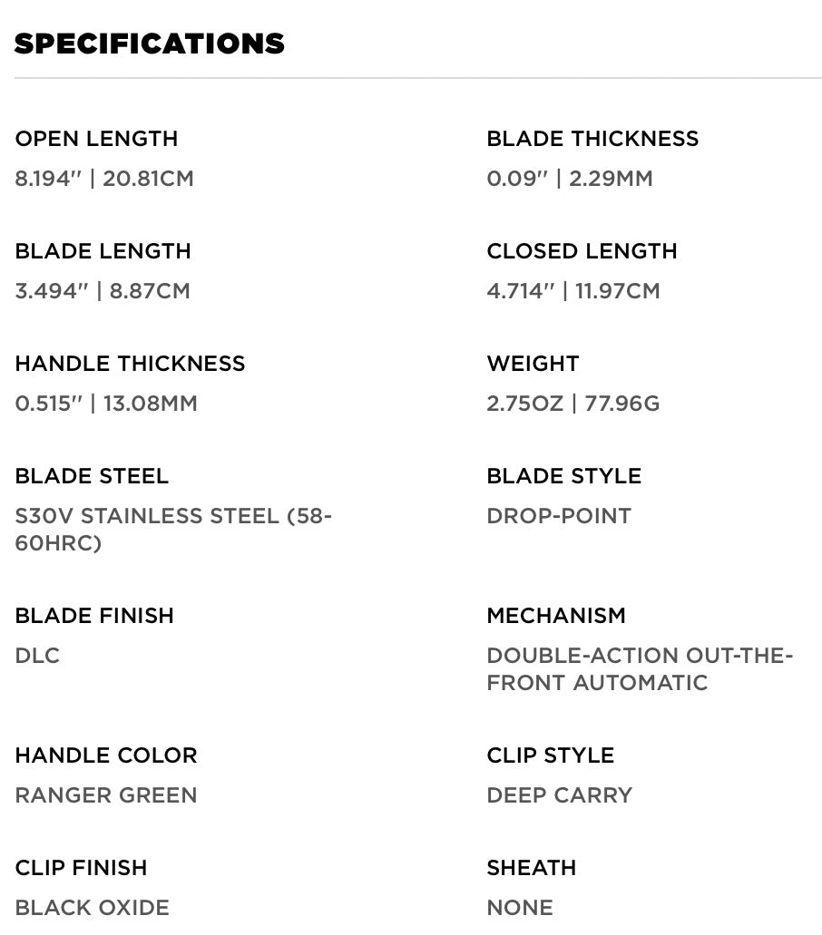 Shootout Ranger Green Drop-Point