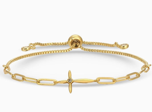 Graceful Cross Bracelet