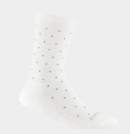 Women's White Pin Drop Socks