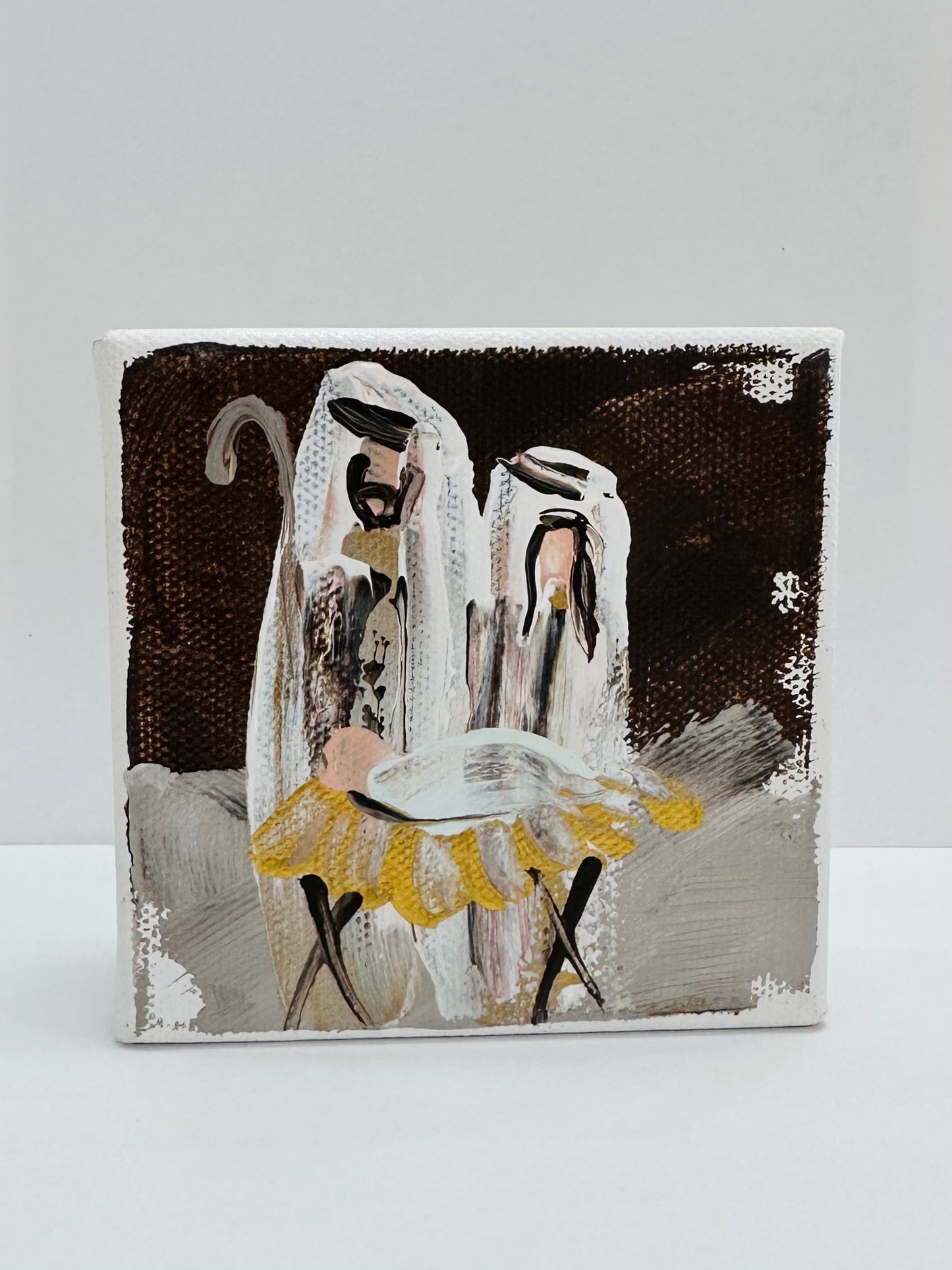 Minimalist Nativity Mini Painting