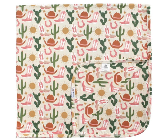 Rose Western Blanket