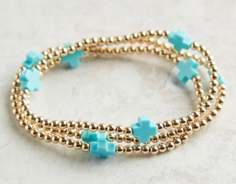 Colorful Cross Bracelet