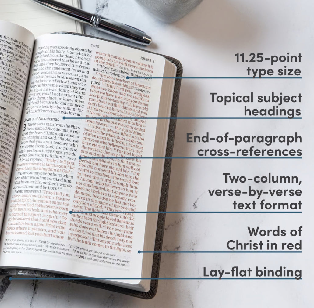 CSB Charcoal LeatherTouch Bible