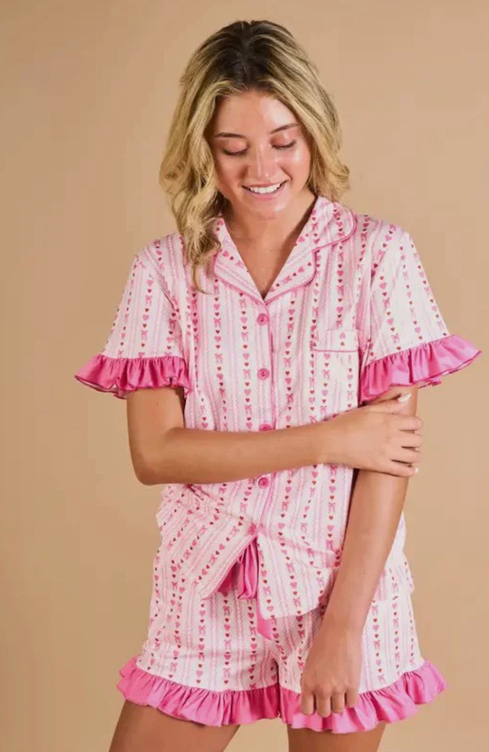 Oh So Lovely Pajama Shorts Set