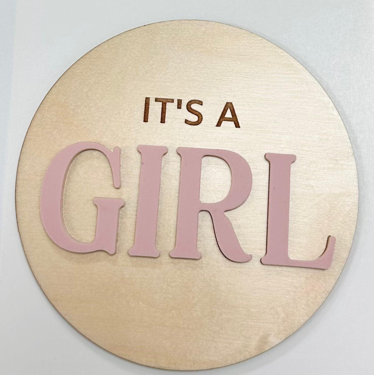 Gender Reveal Announcement Sign | It’s a Girl