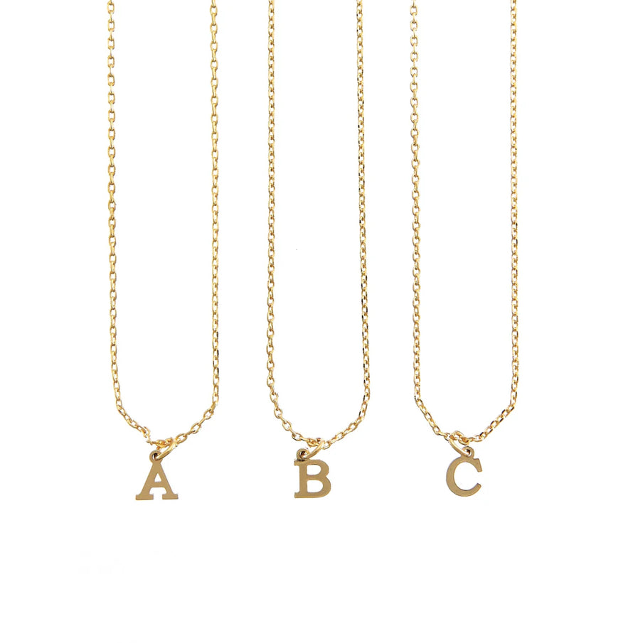 Waterproof Dainty Initial Necklace