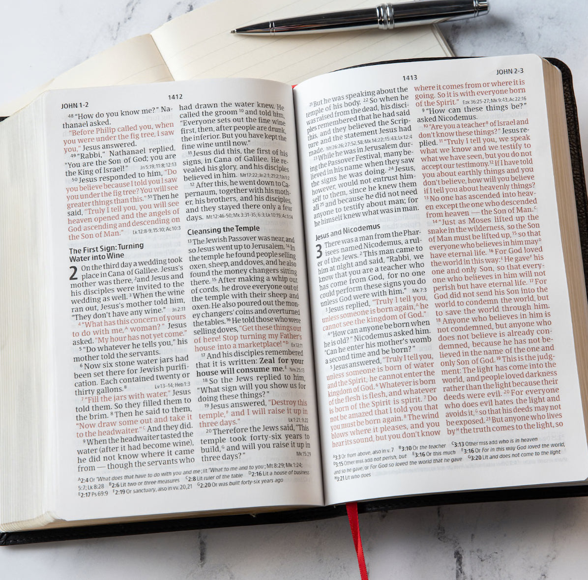 CSB Large Print Black LeatherTouch Bible