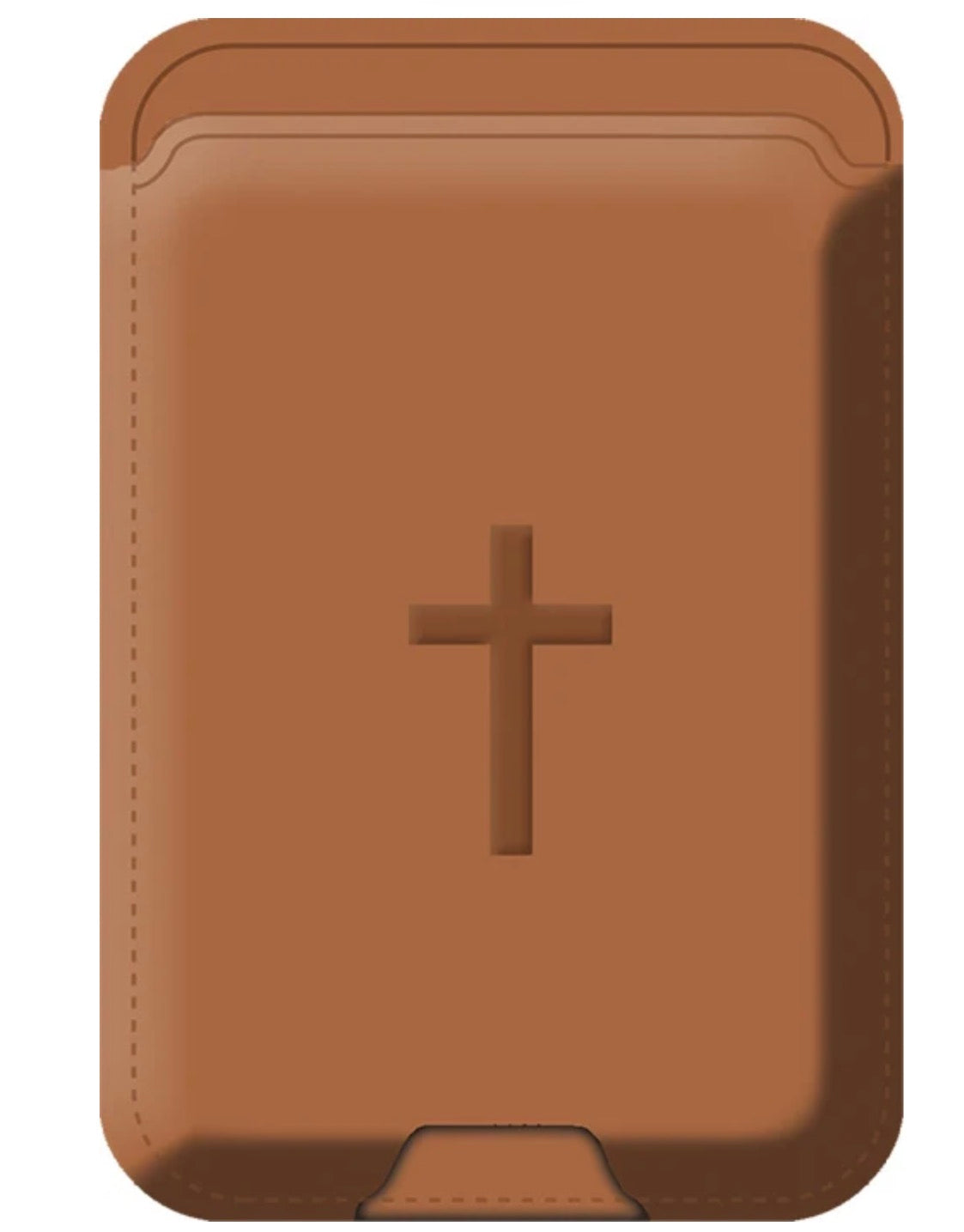Tap To Pray Chestnut Magnetic Wallet