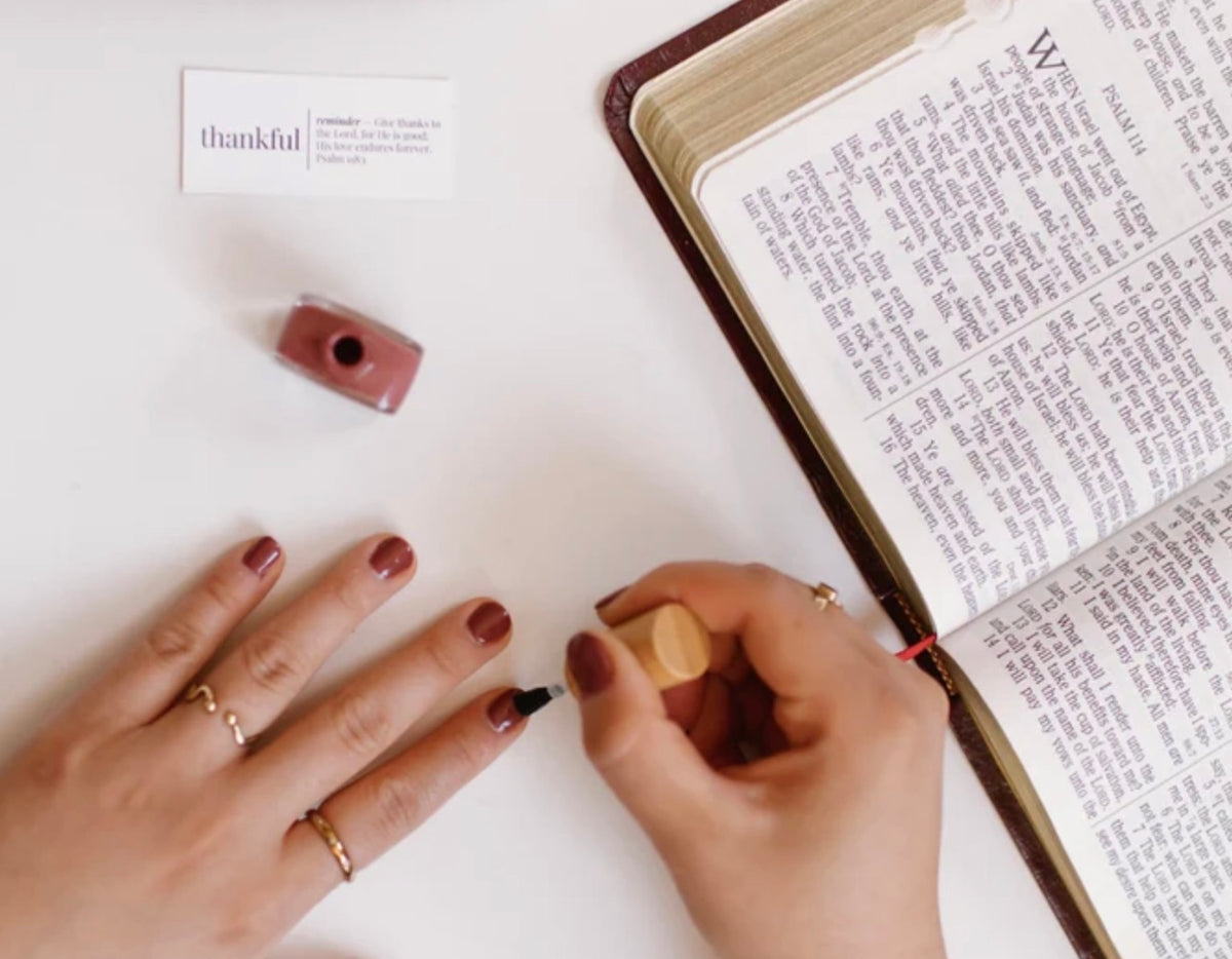 Thankful. Reminder Nail Polish
