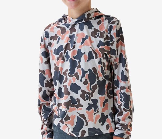 Vintage Camo Performance Youth Hoodie
