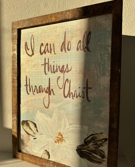 I Can Do All Things Through Christ Wall Art