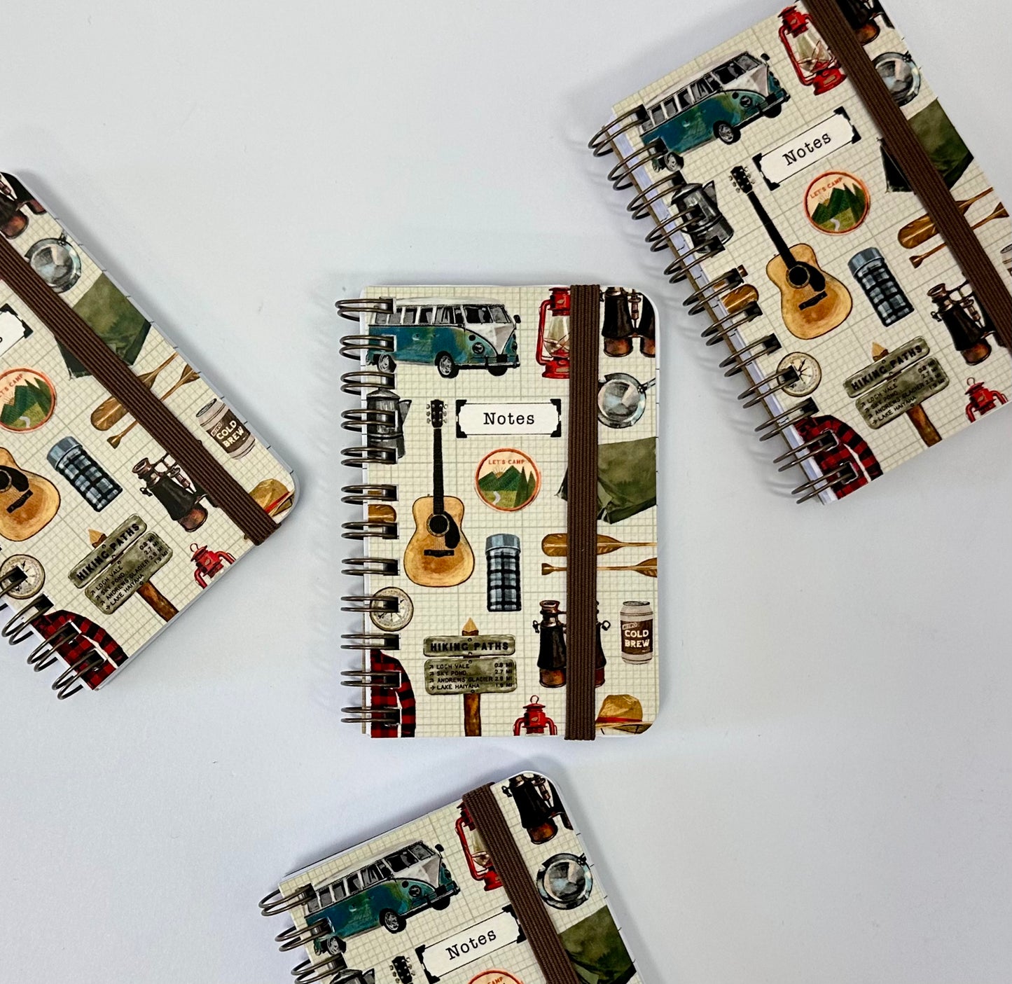 Retro Notes Spiral Pocket Notebook