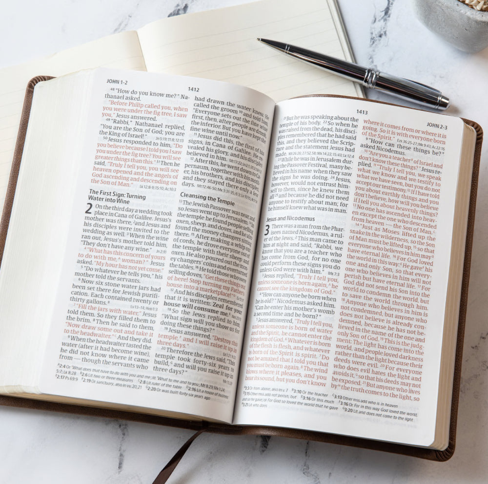 CSB Brown LeatherTouch Cross Bible