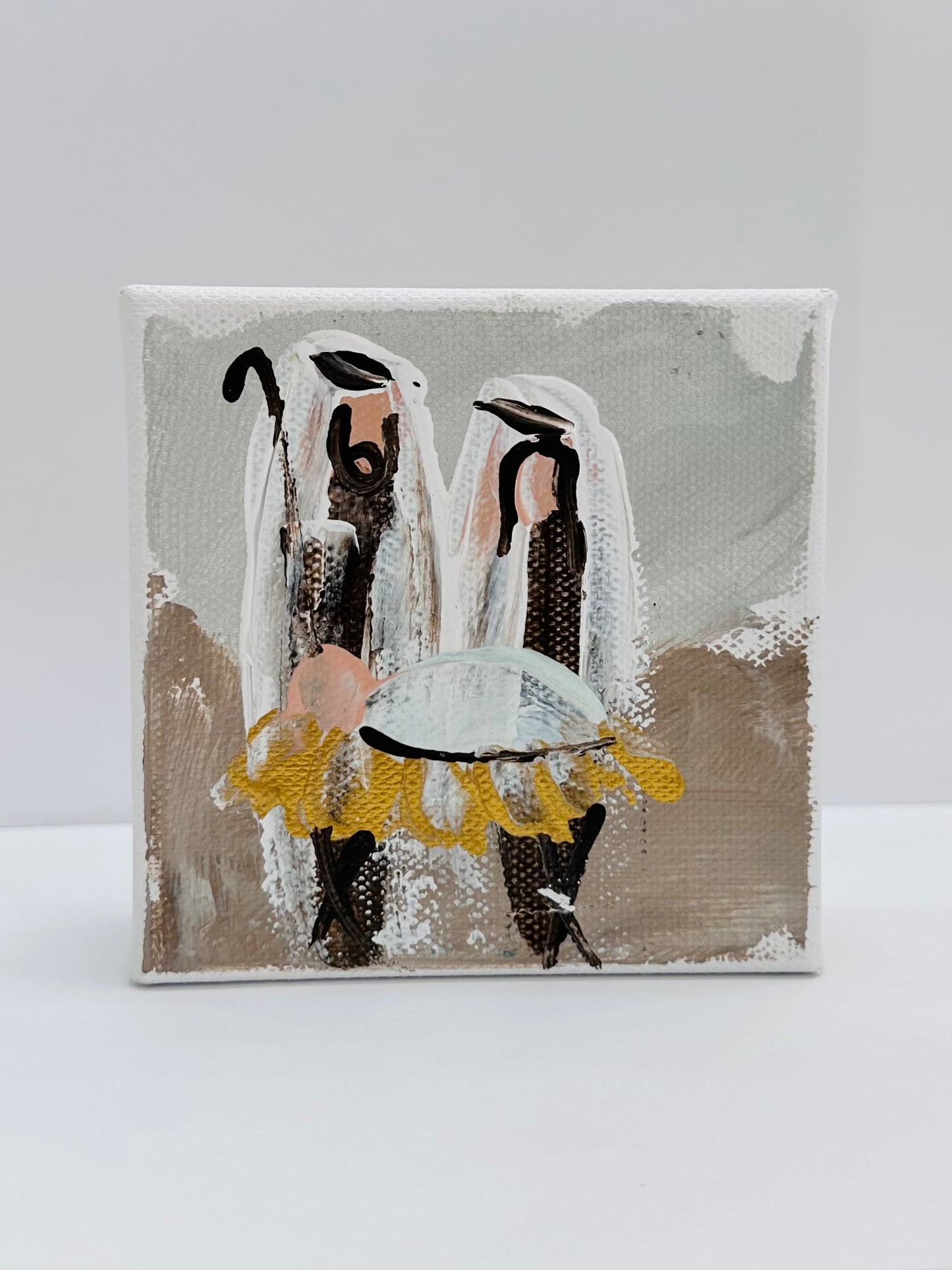 Minimalist Nativity Mini Painting