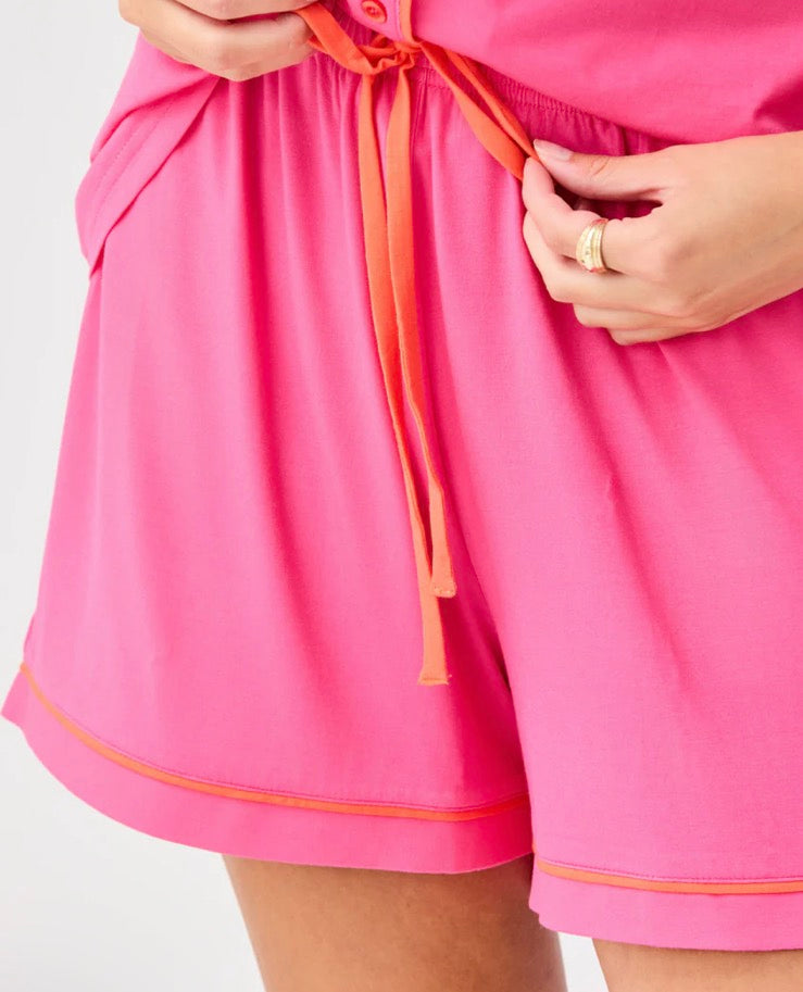Pink Charlotte Short Set
