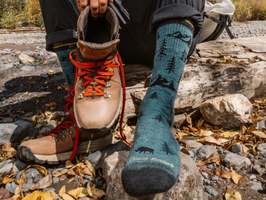 Teal Boot Midweight Hiking Socks | Medium (8-9.5)