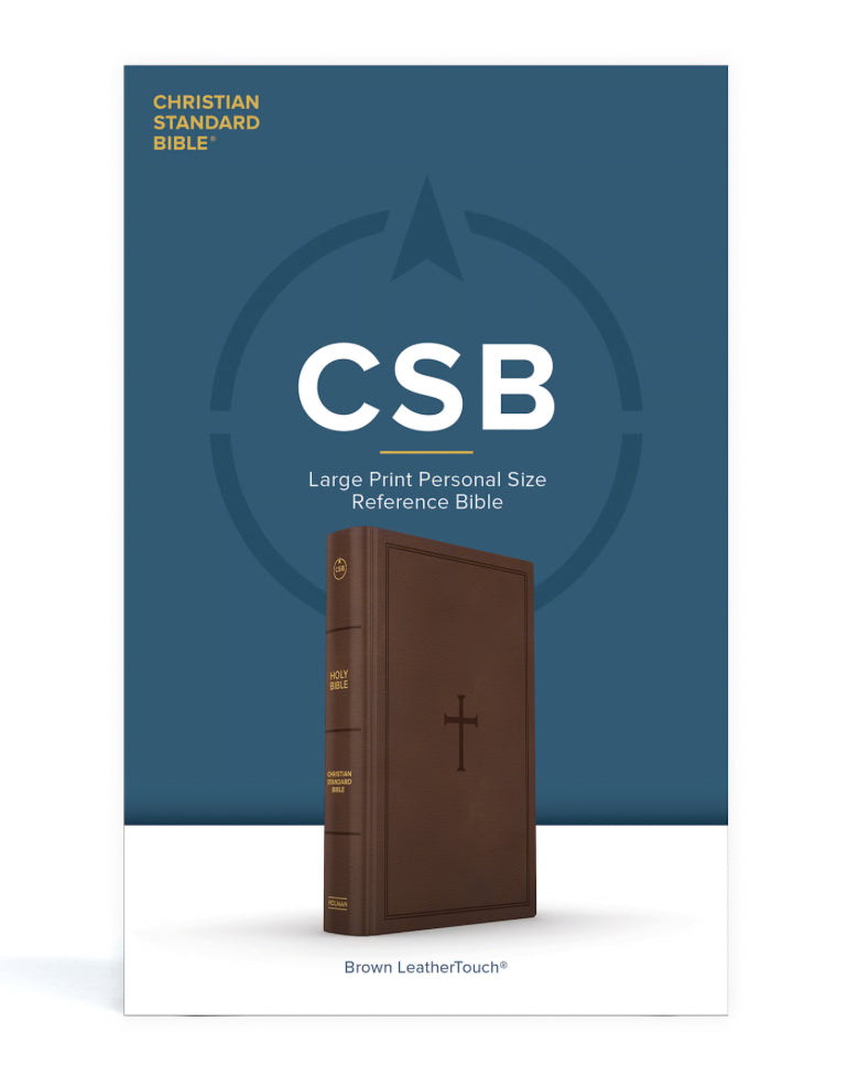 CSB Brown LeatherTouch Cross Bible