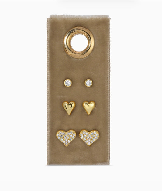 Heart Earring Set