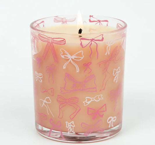 Sweet Grace Pink Bow Candle