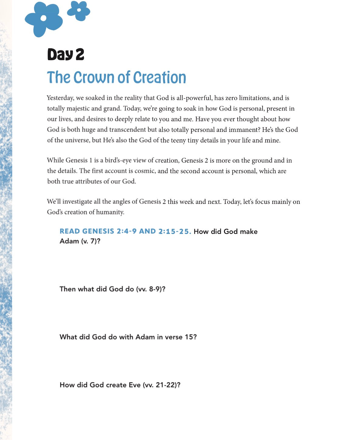 Created on Purpose Teen Bible Study