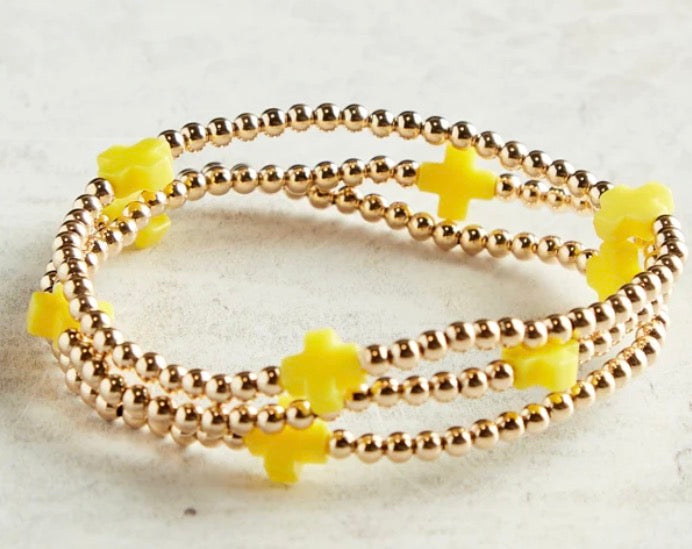 Colorful Cross Bracelet