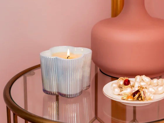 Spring Floral Candle