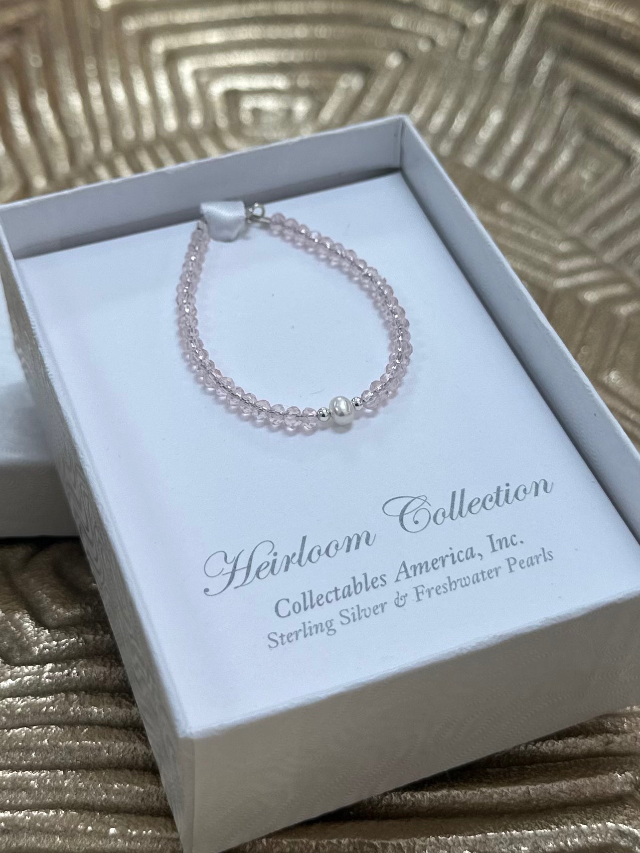 Infant Pink Pearl Bracelet