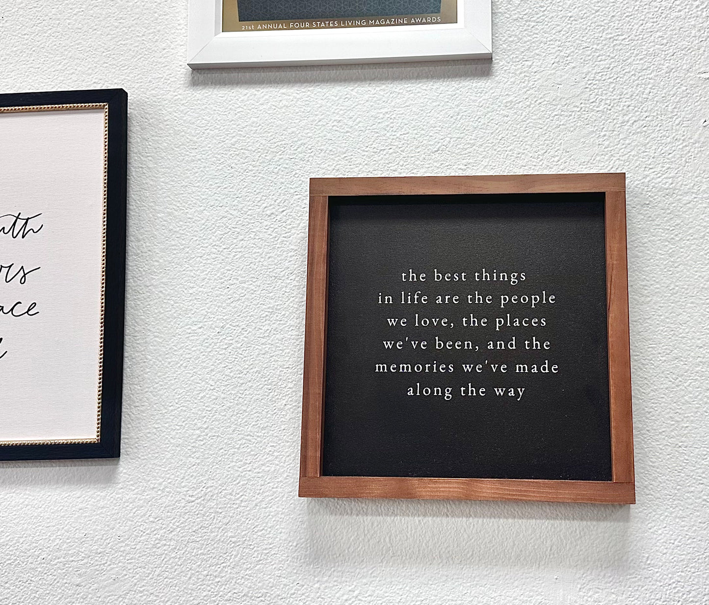 The Best Things In Life | Handmade Wood Sign