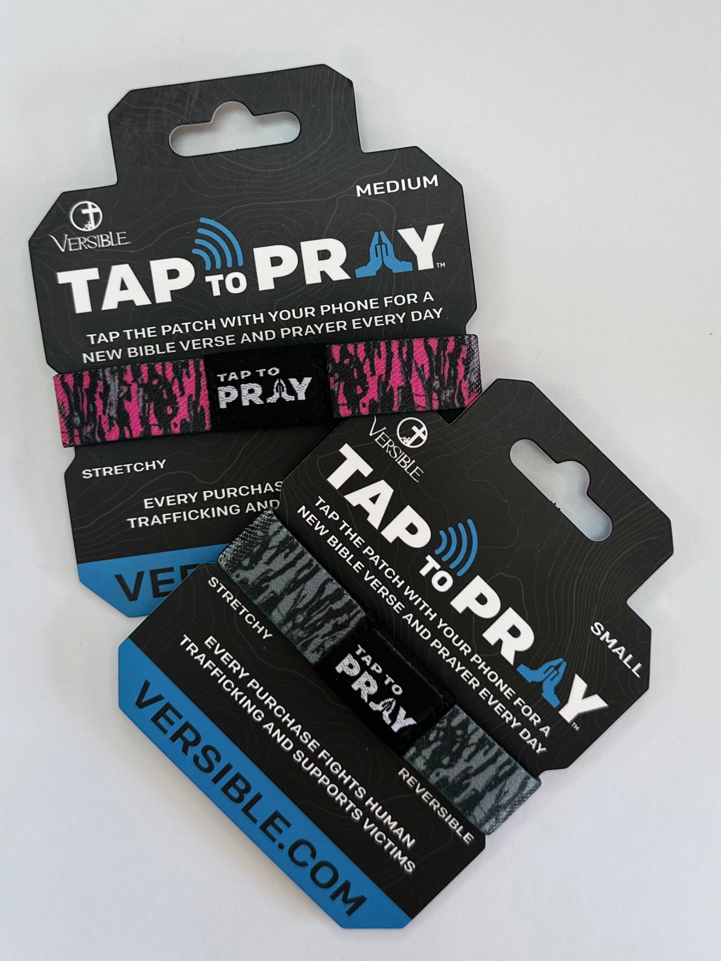 Tap to Pray Wristbands- Tree Bark Camo