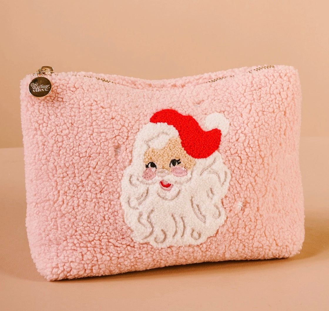 Santa Teddy Pouch
