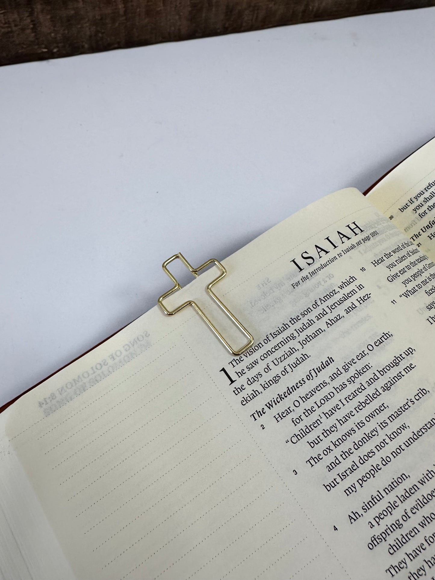 Mini Cross Bookmark Paperclips