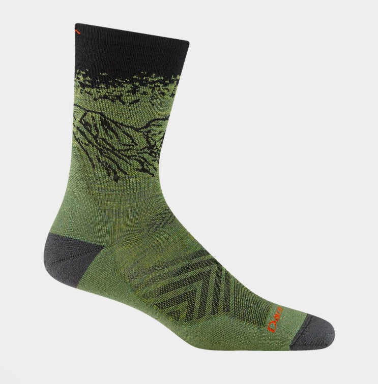 Vert Micro Crew Lichen Running Socks