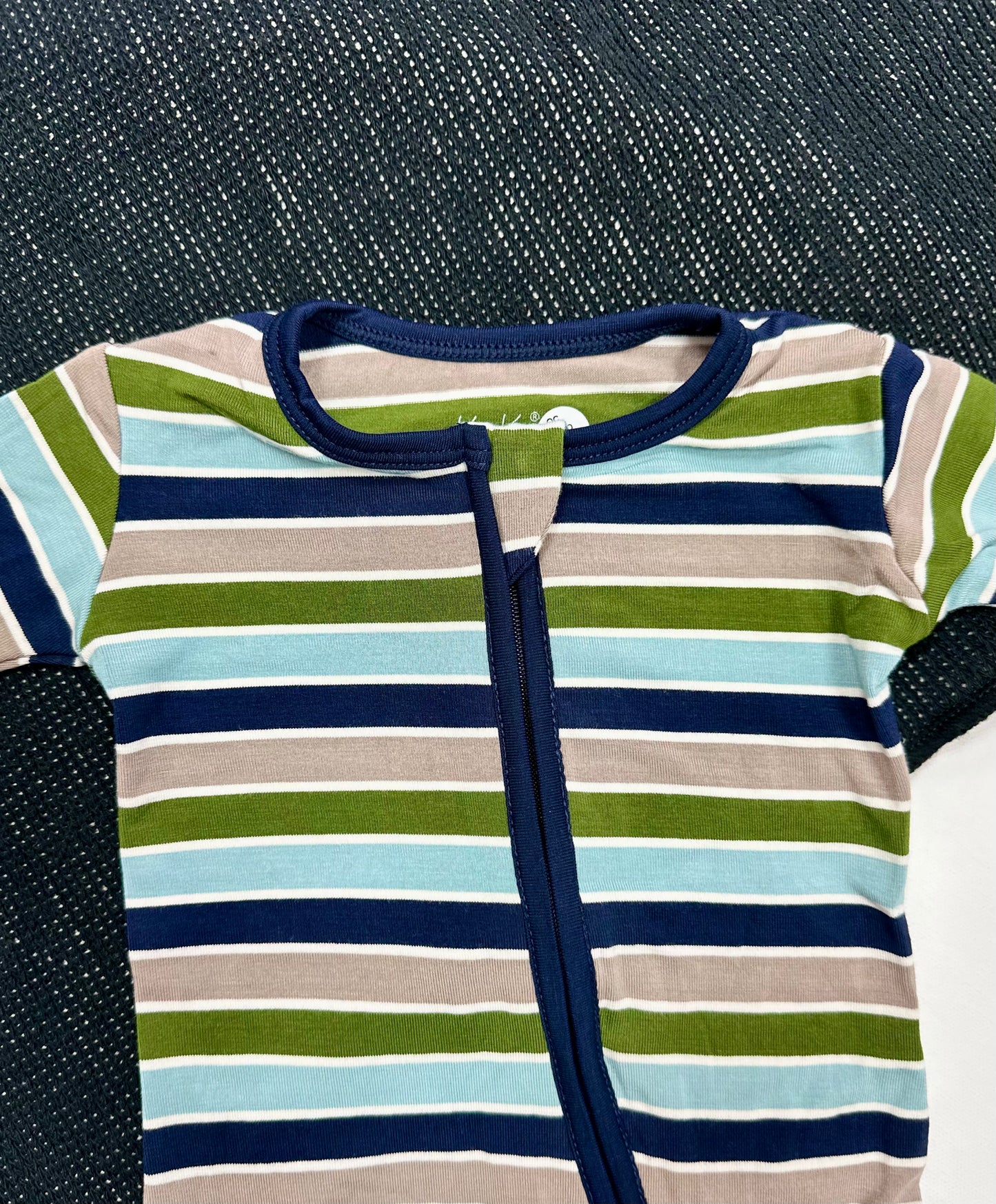 Fall Vibes Stripe Footie