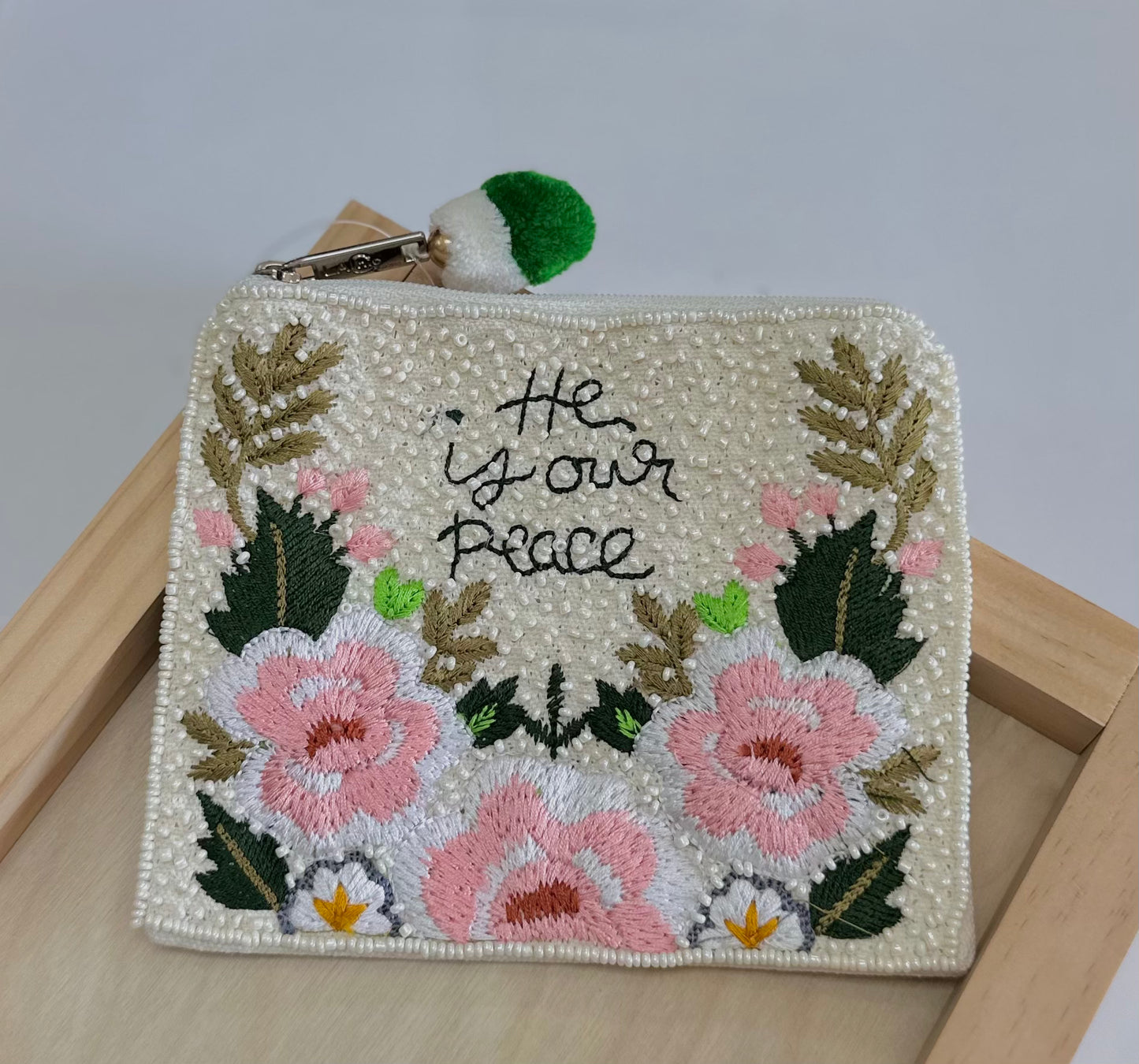 Coin Pouch: He is our Peace