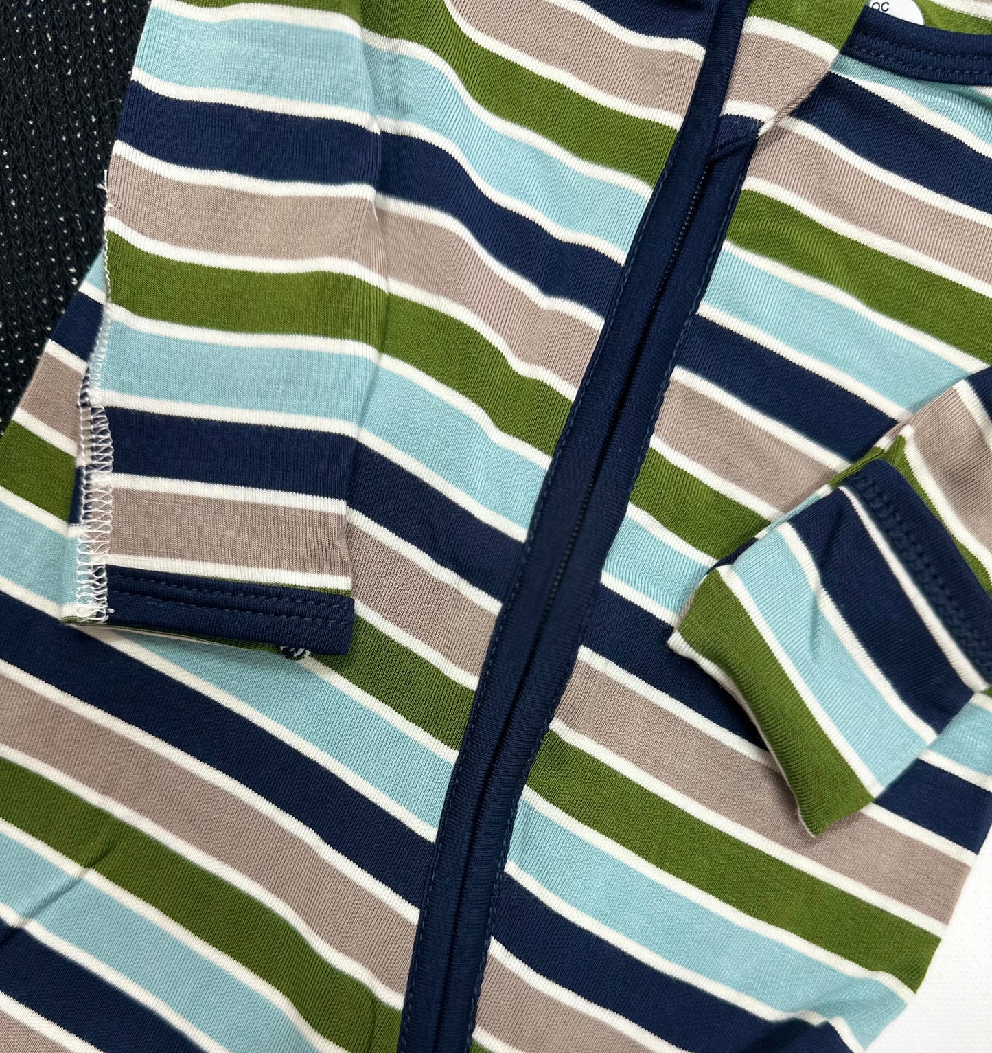 Fall Vibes Stripe Footie