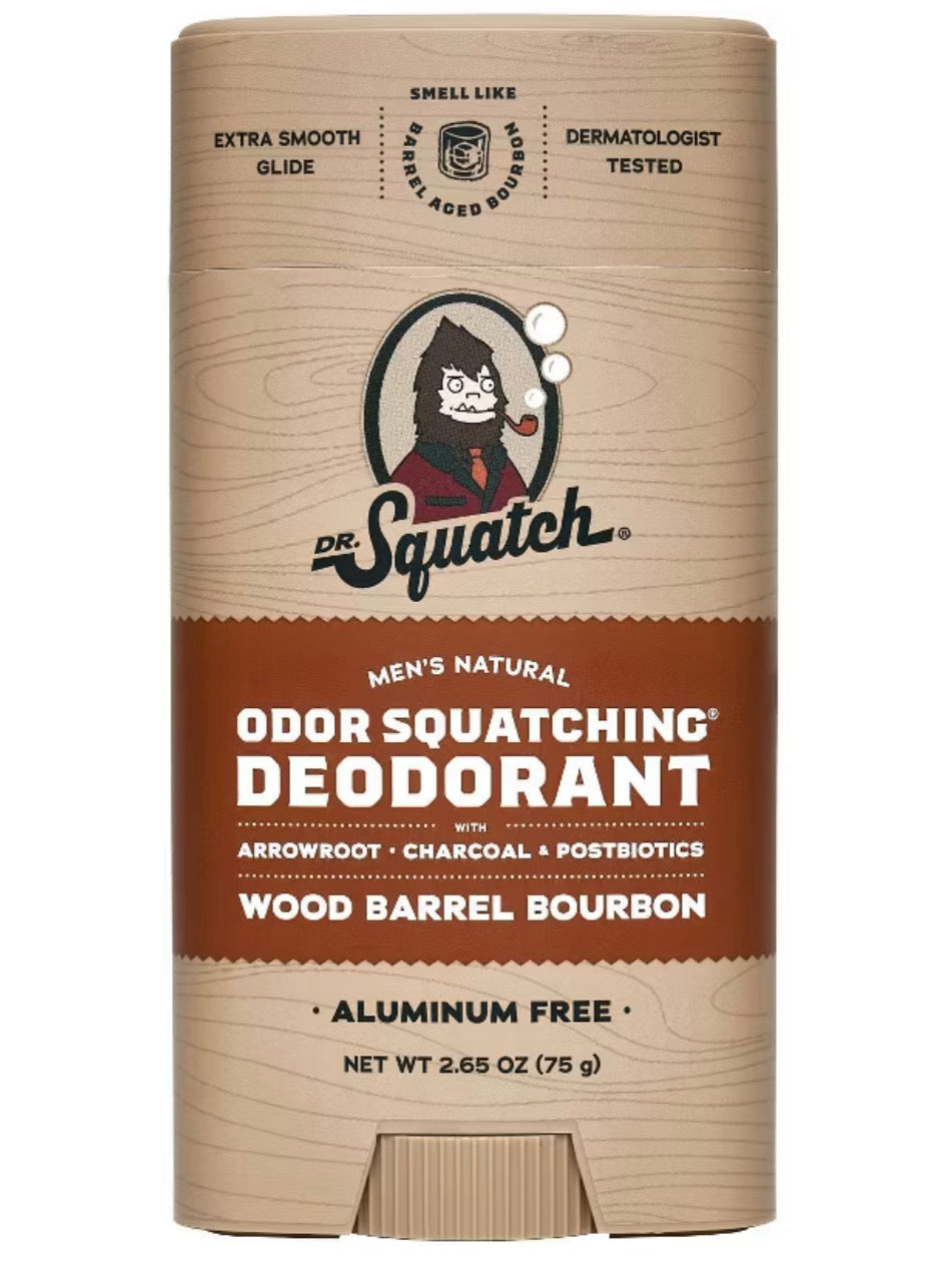 Dr. Squatch Wood Barrel Bourbon Deodorant